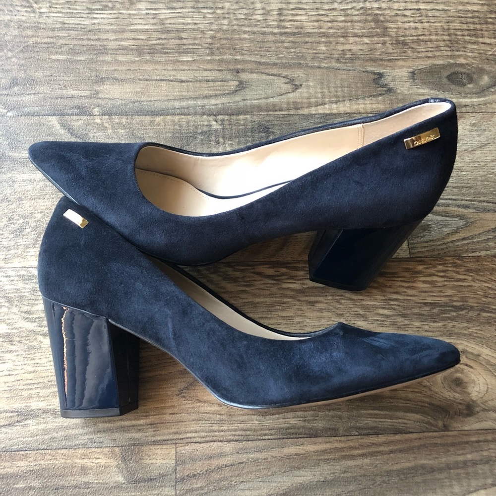 Calvin Klein suede heels